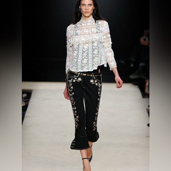 Runway top by Isabel Marant Floral Lace Guipure - Picture 2 of 2